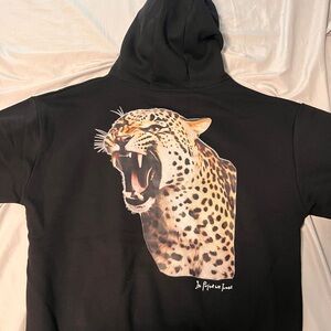“I don’t bite” In Print We Trust cheetah hoodie